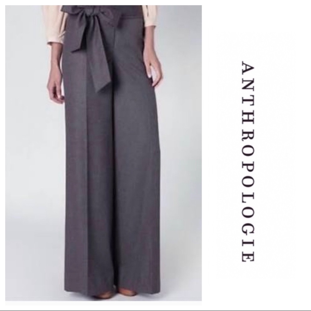 Anthropologie Bow Waist Pant